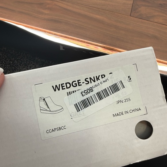 Dreams Pairs Women's Wedge Heel Ankle Boot Round Toe Size Zip Platforms Skeakers - Picture 10 of 11